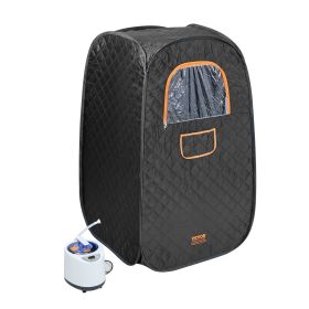 VEVOR 1200W Personal Steam Sauna Tent Loss Weight Detox Therapy Spa Compact - Compact Type - 1000 W
