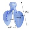 Hip Trainer Inner Thigh Pelvic Floor Muscle Strengthening Equipment Women Weight loss equipment pelvic hip trainer - Blue