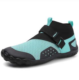 New middle help fitness sneakers outdoor beach swimming shoes couple leisure cycling shoes - Black and blue - 47