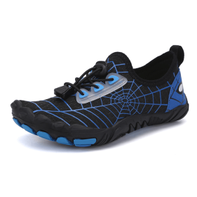 New children's fitness sports shoes outdoor beach swimming shoes upstream stream shoes - Black/Blue - 36