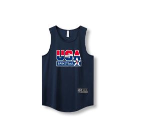 Loose Men Running Vest 2022 Outdoor street basketball Gym Sleeveless Letter Print Shirt Quick Dry Fitness Bodybuilding Tank Tops - XL - 870 vest8