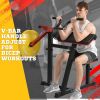 2-in-1 Bicep & Tricep Curl Machine – Adjustable Seat, Strength Training Home Gym