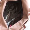 Shoe position dry and wet separation sports female yoga fitness bag large capacity travel bag sports training - V05-pink