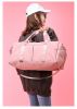 Shoe position dry and wet separation sports female yoga fitness bag large capacity travel bag sports training - V05-pink