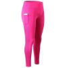 High Waist Out Pocket Yoga Pants Workout Running 4 Way Stretch Yoga Leggings Black - 4 - L