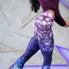 Women's Printed Leggings Full-Length Regular Size Yoga Workout Leggings Pants - colorful - S
