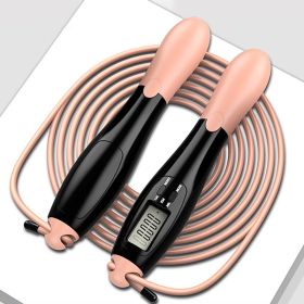 Smart Jump Rope – Cordless Digital Skipping Rope with LCD Counter & Speed Tracking for Fitness & Weight Loss (2.8M / 9.18ft) (Color: Black)